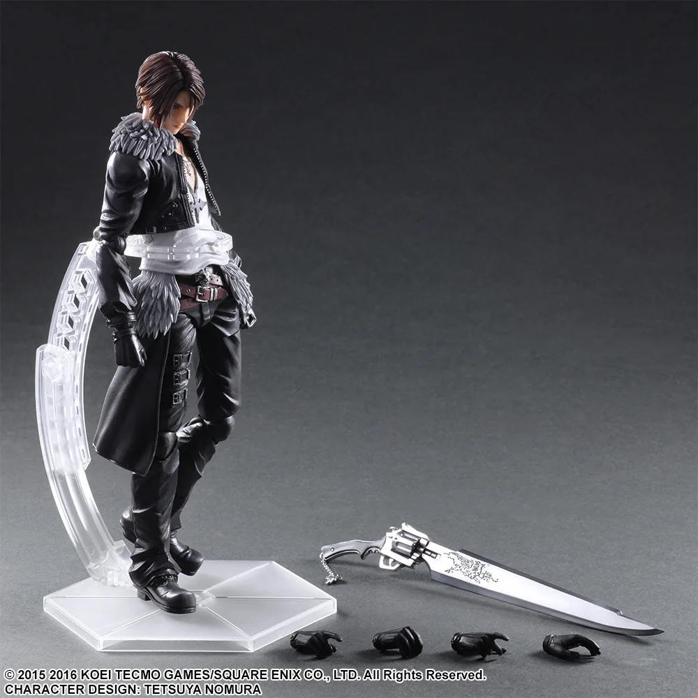 

ALEN Anime Game Play Arts Kai Final Fantasy VIII FF8 Squall Leonhart PVC Statue Model 10" Action Figure Playarts Toys