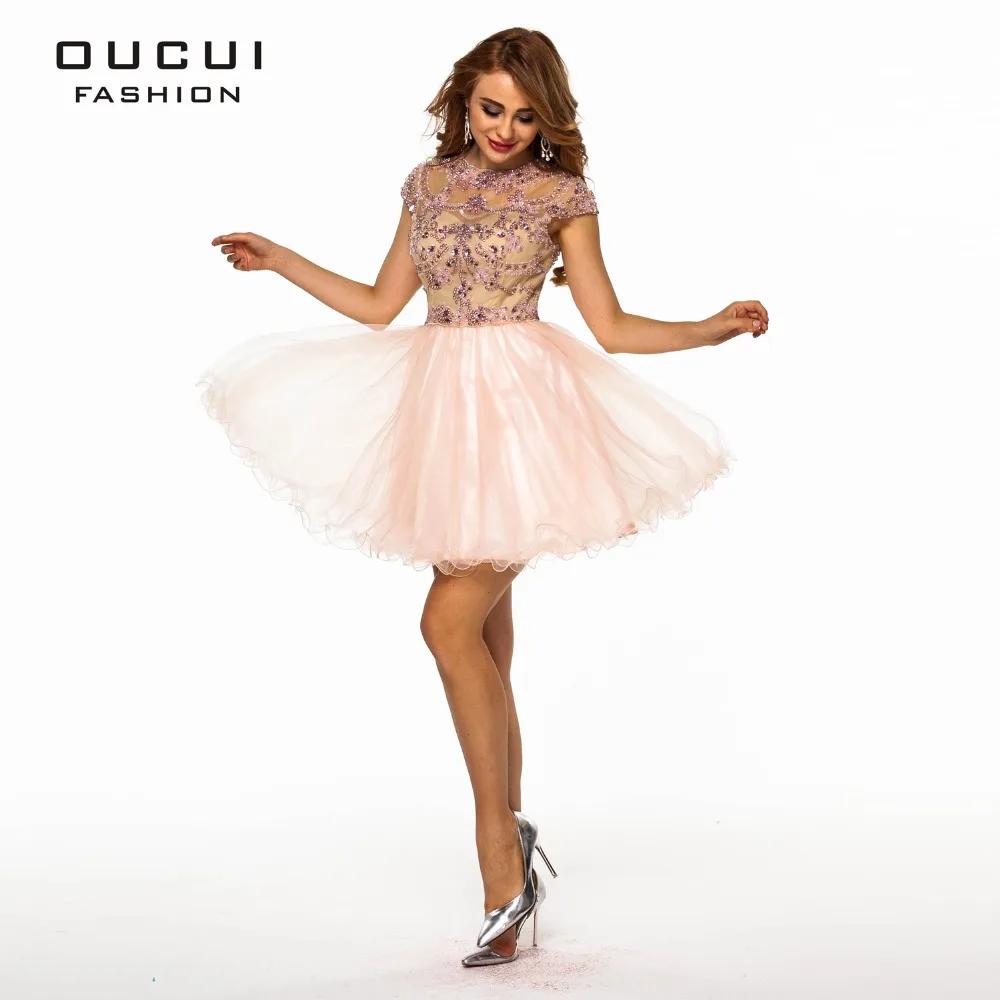 

Real Photos Tulle Fabric Beading Handwork Prom Dress Party Evening Elegant OL102484 vestidos de festa vestido