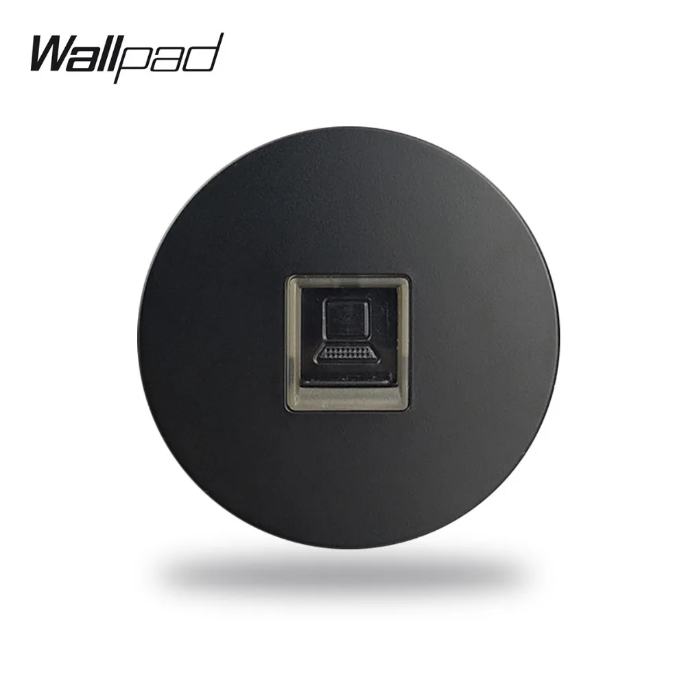 

Wallpad L6 Black White RJ45 PC Ethernet Computer Data Wall Wiring Outlet Port Socket Modular DIY Free Combination