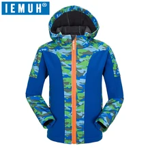 IEMUH/брендовые Детские Зимние флисовые куртки; детское водонепроницаемое термо-пальто; походная куртка для мальчиков и девочек