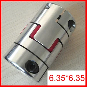 

10pcs 6.35mm to 6.35mm Spider Shaft Coupling 6.35x6.35mm Jaw Flexible Coupling Plum Coupler Diameter 25mm Length 30mm (D25 L30)