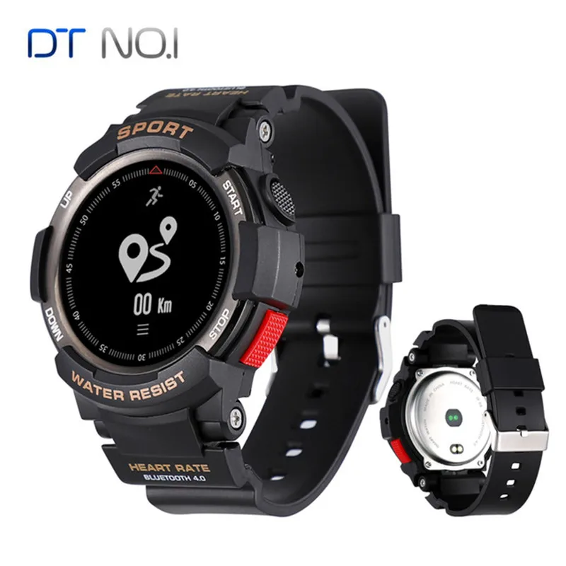 NO.1 F6 Смарт-часы NRF51822 чип IP68 водонепроницаемый монитор сна Удаленная камера Bluetooth 4