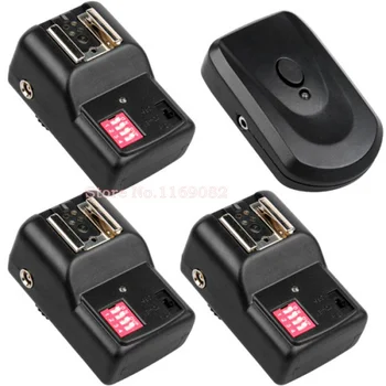 

Wansen 1pcs PT-16 GY 16 Channels trigger + 3PCS Flash trigger receiver without umbrella holder For SB-900,SB-600, 580EX 430EX
