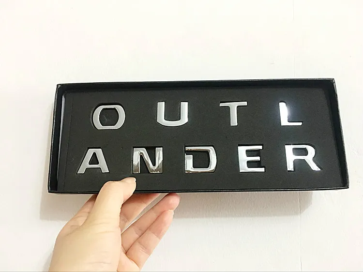  New For Mitsubishi Outlander Car Styling Hood Car Emblem Cover Sticker 3D Letters Sports Style Case