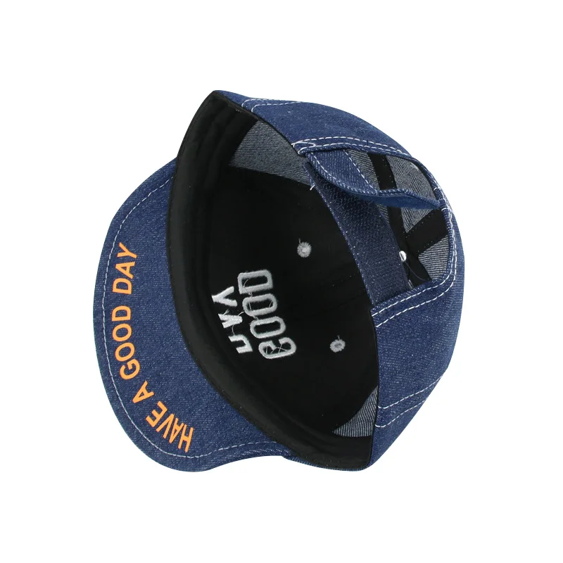 Fashion Letter Baby Baseball Cap Good Day Kids Sun Hat Cap Denim Baby Boys Cap Cowboy Toddler Hat For Girls Baby Boys Clothing (5)