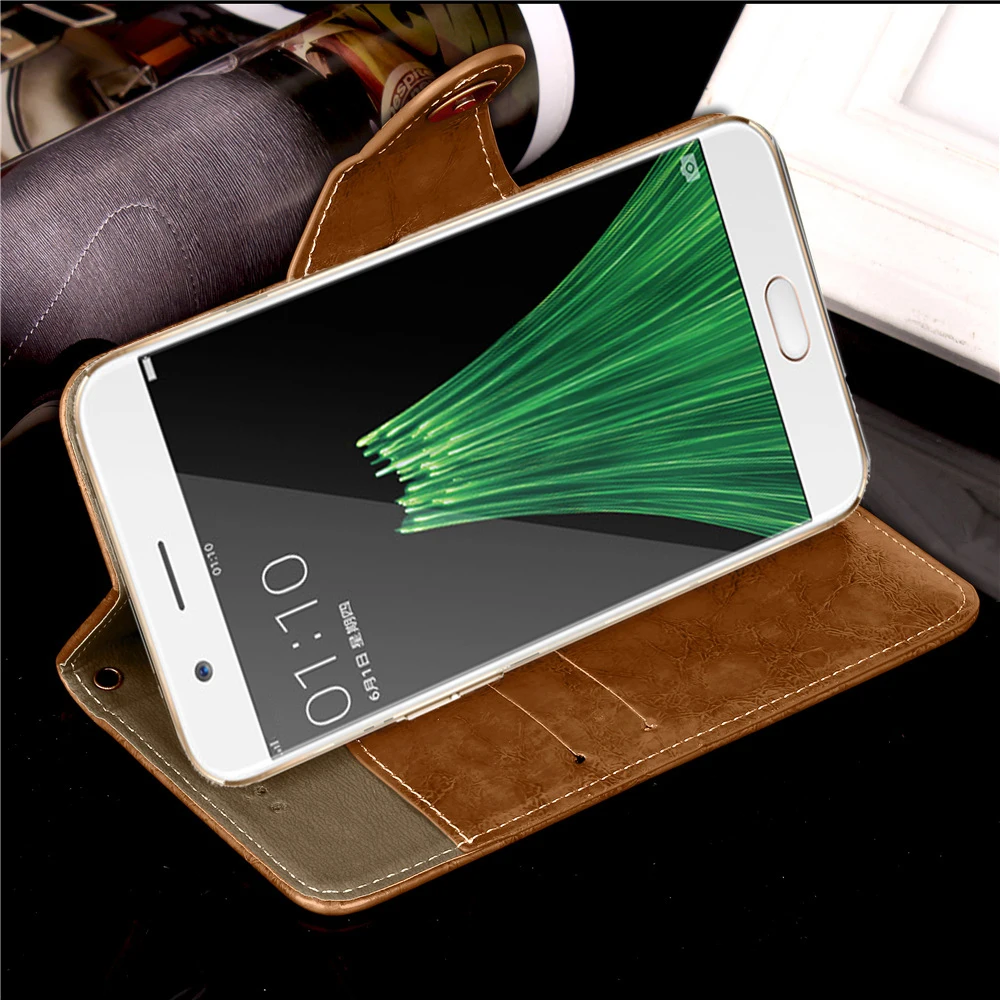 Винтаж флип чехол для dexp ixion es750 подключения Обложка Kickstand PU кожаный бумажник слот