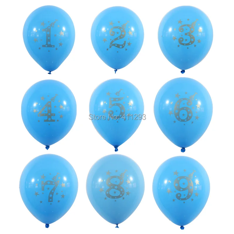 12 unids/lote niños cumpleaños globo escribiendo número 1 2 3 4 5 6 7 8 9 años 1st 2nd fiesta de cumpleaños digital globo de látex Globos 12 unids/lote niños cumpleaños globo escribiendo número 1 2 3 4 5 6 7 8 9 años 1st 2nd fiesta de cumpleaños digital globo de látex Globos