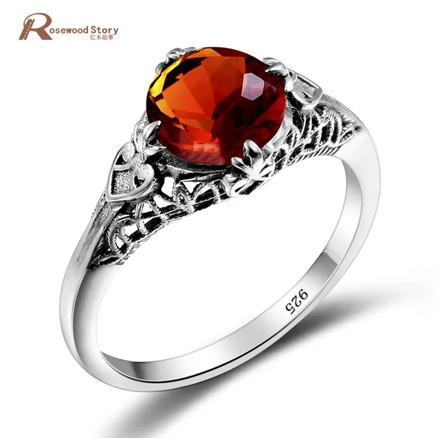 One Piece Vintage Brown Stone Amber Ring Lace Style 925 One Piece Vintage Brown Stone Amber Ring Lace Style 925 Sterling Silver Jewelry Wedding