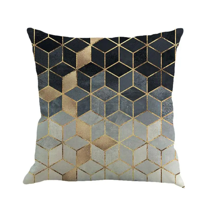 

Geometry Painting Linen Cushion Home #7