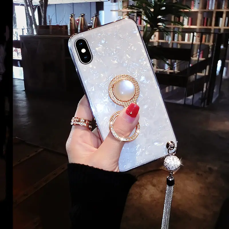 Чехол подставка для iPhone 6 6s 7 8 Plus с кольцом на палец|Бамперы| |