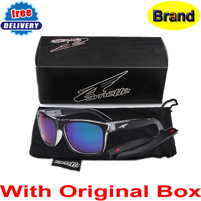 Con caja, pierna extraíble moda gafas De Sol Arnette marca anteojos mujer / hombre deporte