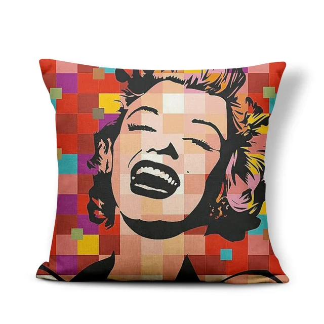 Character Cushions Celebrity Pillow Case Comedy Bohemian Wedding Home