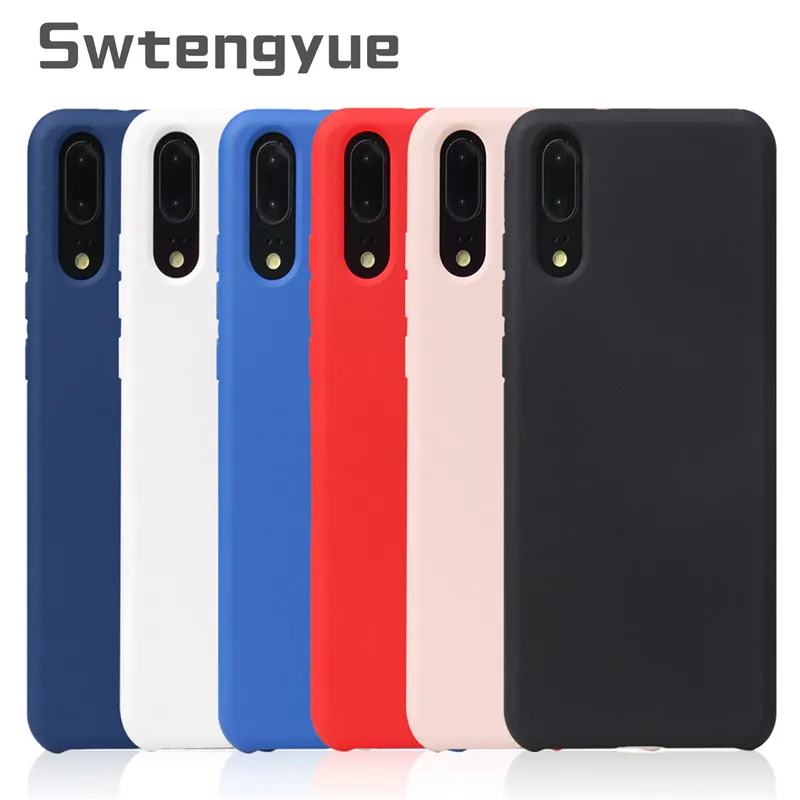 

Candy Color Phone Case For Huawei P20 lite Back cover Soft Matte TPU Silicone For Huawei P20 pro case Capa Funda Coque