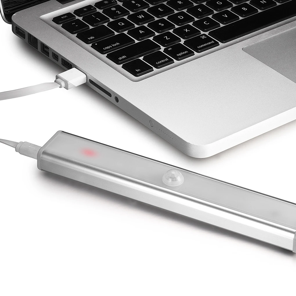 Светодиодный светильник с usb-питанием для шкафа, ИК-инфракрасный датчик движения, перезаряжаемый ночник с выдвижным ящиком, товары для дома
