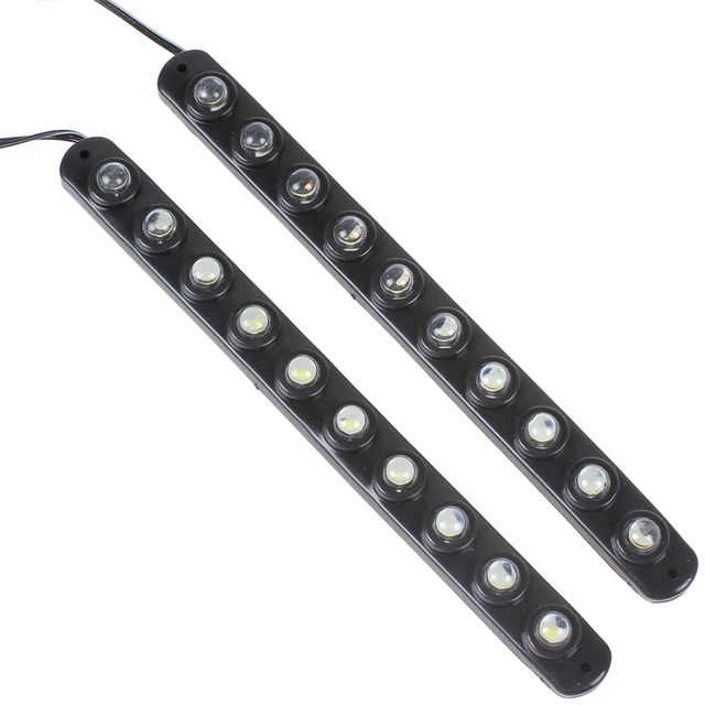Best Price 2 x Waterproof 12V 10 x 1W LED White Daytime Running Light Fog Lamp Suitable for All Cars