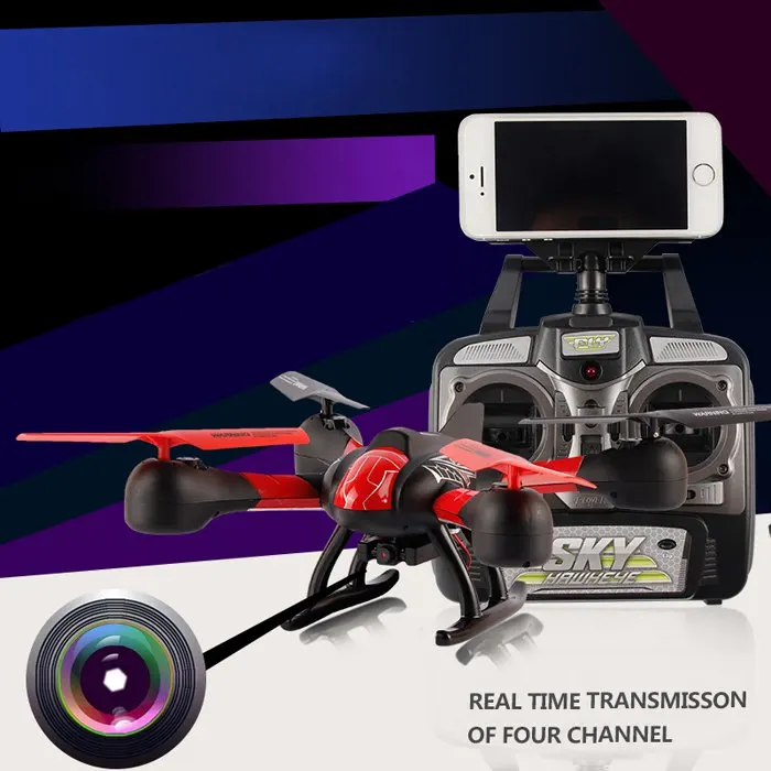 

SKY HAWKEYE 1315W helicoptero Headless Mode WIFI FPV Real Time Transmission 4CH 2.4G RC Quadcopter drone with camera Helicopter