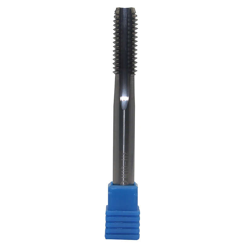 

M10 H2 1PC Solid carbide tap straight groove Straight Fluted Screw Thread Metric Plug Hand Tap Drill high quality turning tool