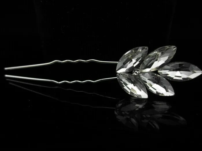 Блестящие посеребренные Bling прозрачное стекло маркиза с бриллиантами, кристалами для свадьбы аксессуары шпильки для волос