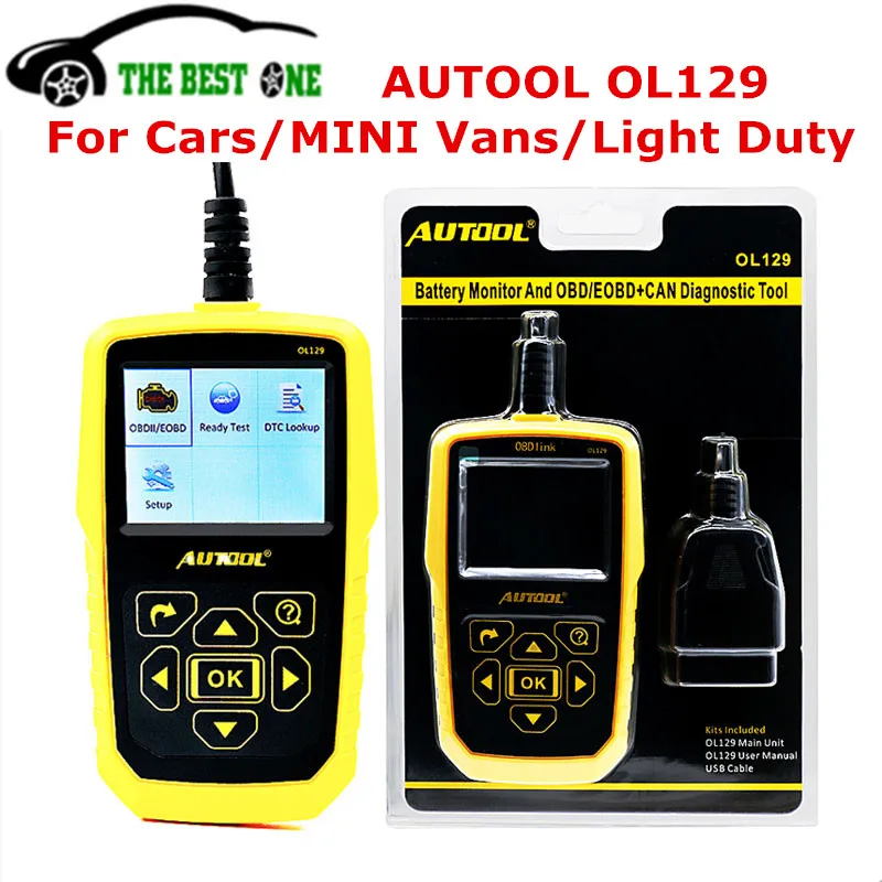 Auto Battery Monitor AUTOOL OL129 OBD2 OBDII EOBD Diagnostic Scanner