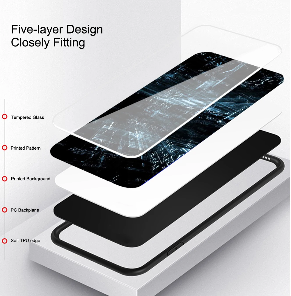 FinderCase for iPhone 8 Plus Case Soft TPU Tempered Glass Hard Back Cover for Apple iPhone 6 6s 7 8 plus X XR XS MAX 11 pro max