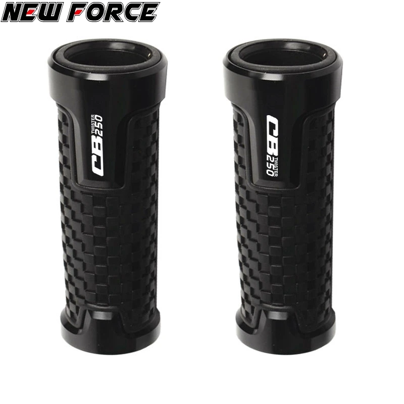 

22mm 7/8'' CNC Aluminum Rubber Motorcycle Anti-Skid Handle Grips grips handlebar FOR HONDA CB250 Twister CB 250