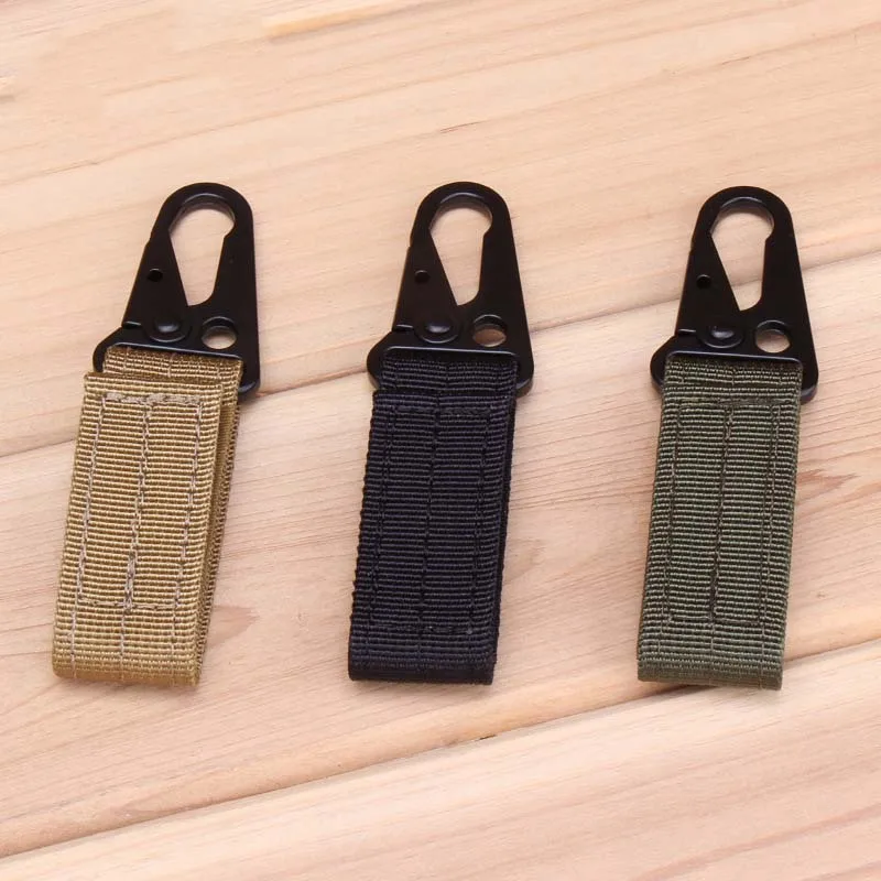 

Small Mini Durable Zinc Alloy Nylon Tactical Backpack Hanging Belt Buckle Key Hook Outdoor Sports Climbing Survival Equipment