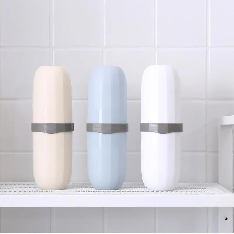 

Toothbrush Holder Portable Multi-function Receive Cassette Cover Outdoor Travel Toothbrush Cup Set Travel Toothpaste Organizer
