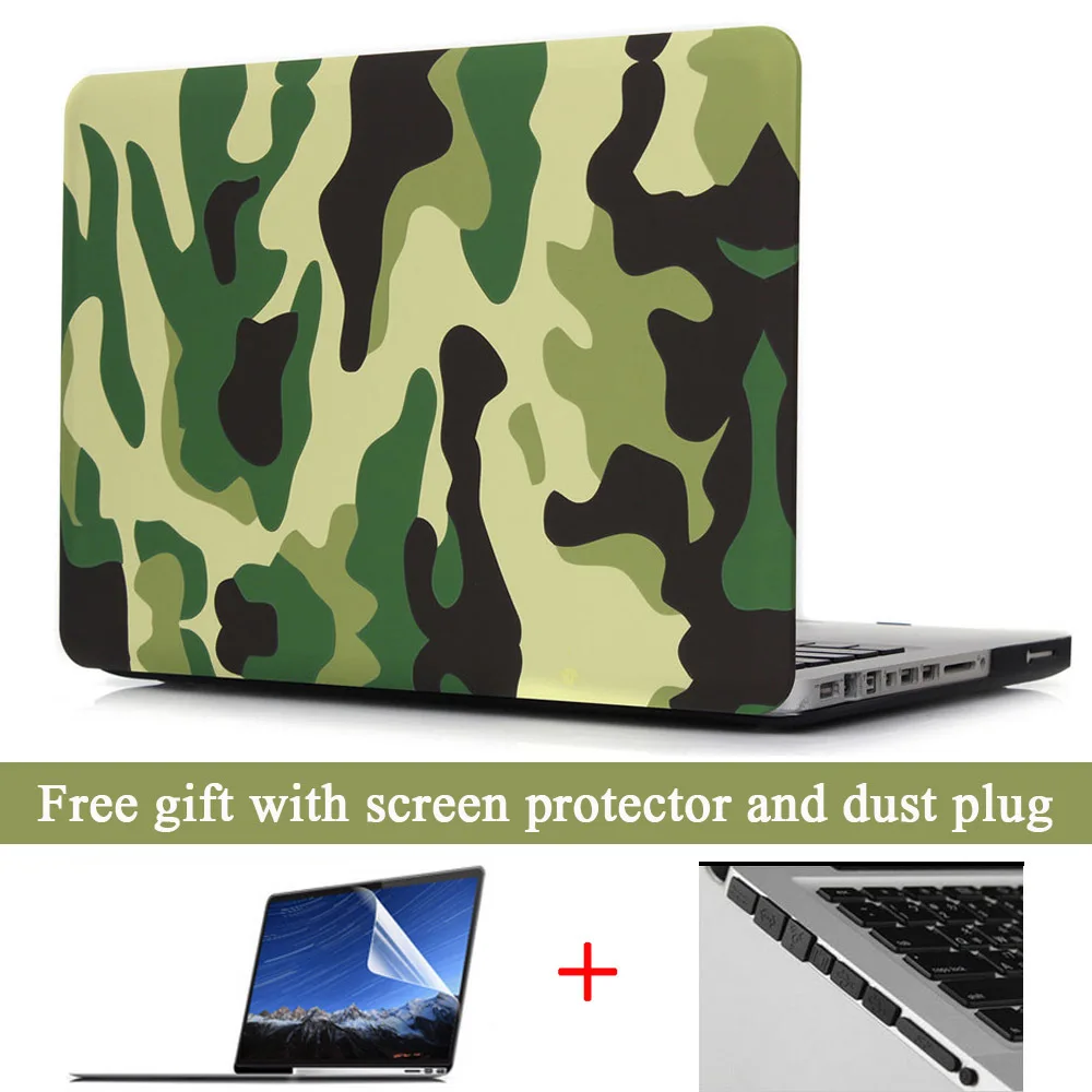 Для Macbook Air 11 13 Чехол военный камуфляж Жесткий пластиковый защитный чехол для