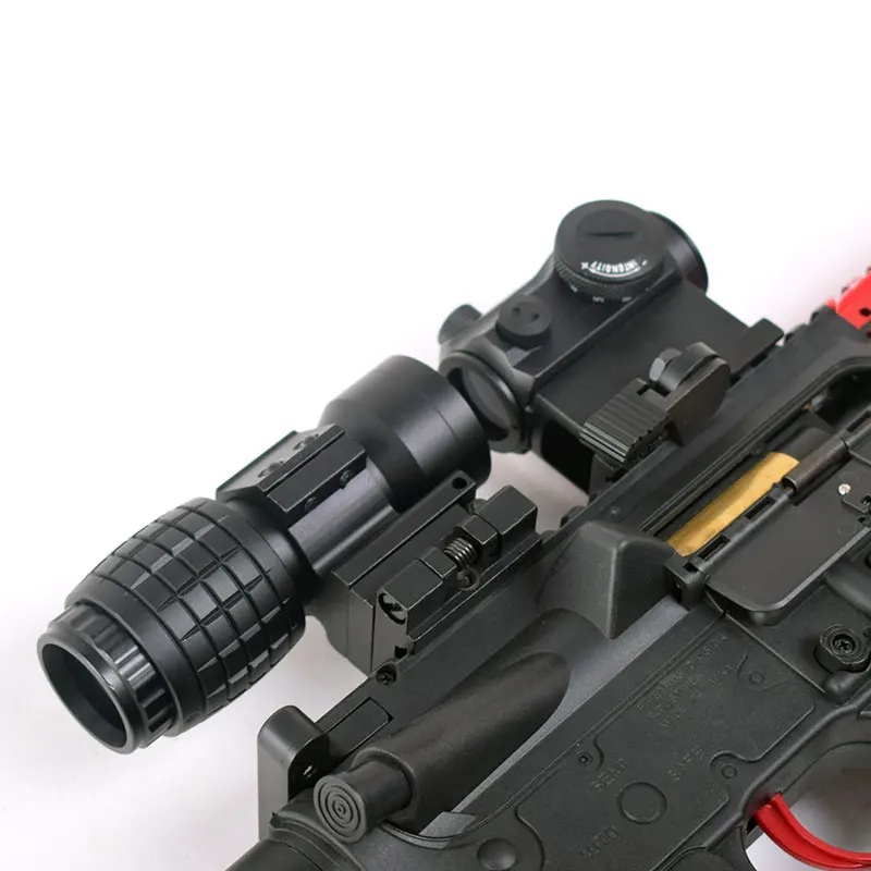 Тактический QD 3x Лупа Riflescope увеличительный прицел с откидным креплением подходит