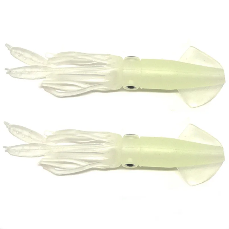 5pcs Saltwater Fishing Lure Squid Octopus Skirts Lures Tackle Glow Luminous Bait Fishing Accessories pescaria #4A28 (2)