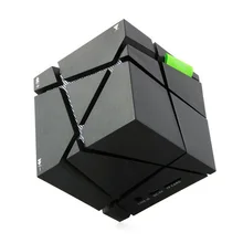 Qone LED Creative Portable cube type Bluetooth Speaker Black