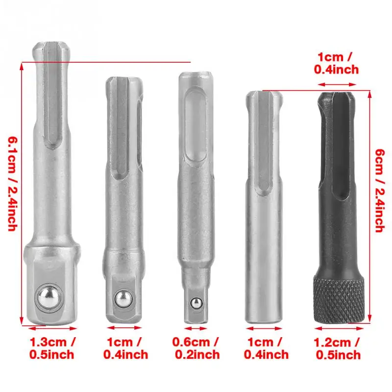 3 шт. SDS Plus стальная розетка адаптер 2 шт. гнездо SDS шестигранное расширение Электрический инструмент Аксессуары