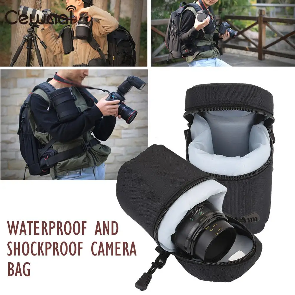 Durable Protective Case Carrying Bags Pouch SLR Camera Lens Climbing