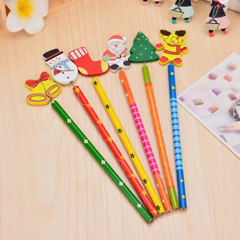1 шт. креативный мультяшный карандаш с ластик для студентов Детские Канцелярские принадлежности случайный цвет