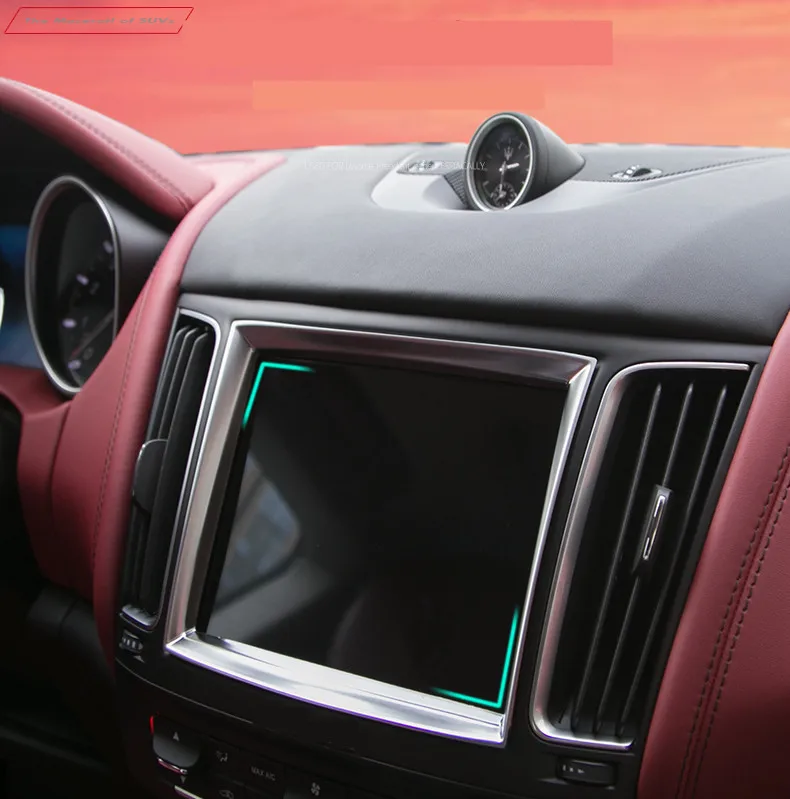 

Fit for Maserati Levante Car Interior Accessories Auto Navigator Frame Trim Cover Sticker Car-styling ABS