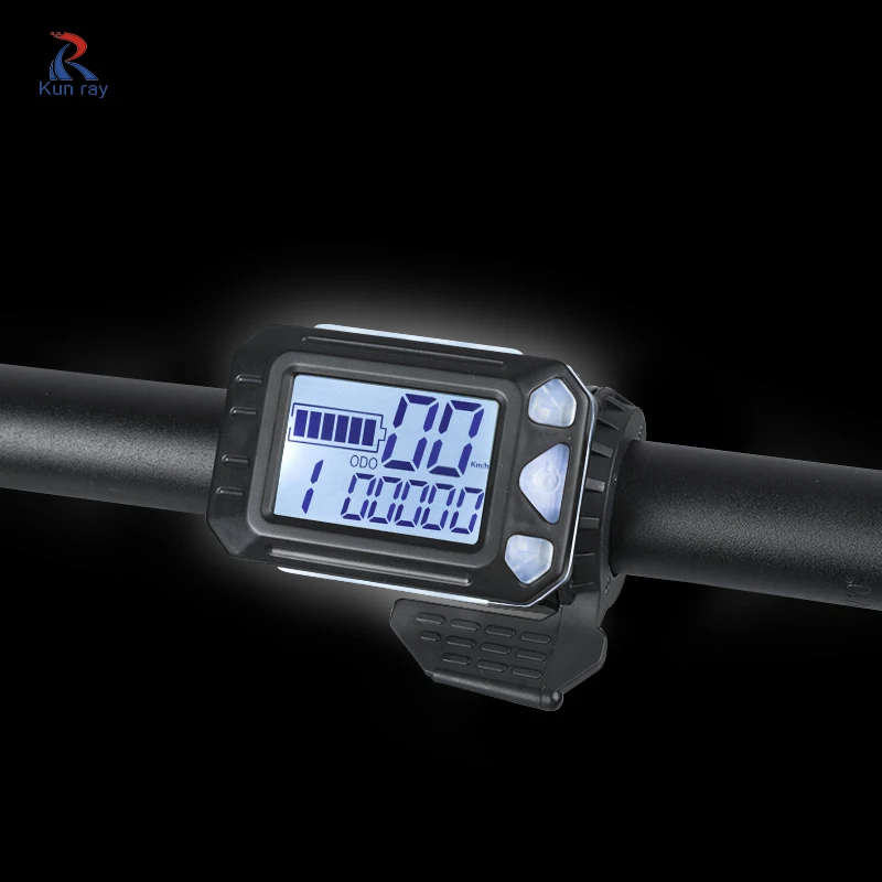 Sale 24V 36V 48V 250W 350W ELectric Bike Scooter Controller with Thumb Throttle LCD Display Speed for BLDC Motor Scooter E Bike 1