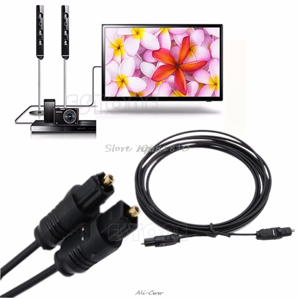 

6.5FT 2M Digital Surround Sound Fibre Optical Audio Toslink SPDIF Cable Lead