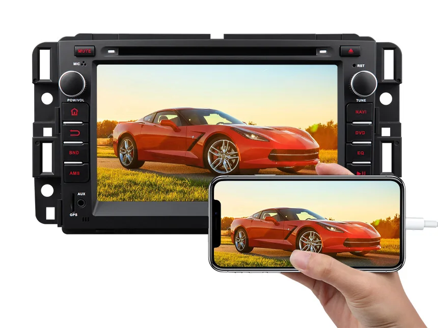 Excellent 7" Android 8.0 Oreo OS Car DVD Multimedia Navigation GPS Radio for Buick Enclave 2008-2012 with Split Screen Mode Support 4