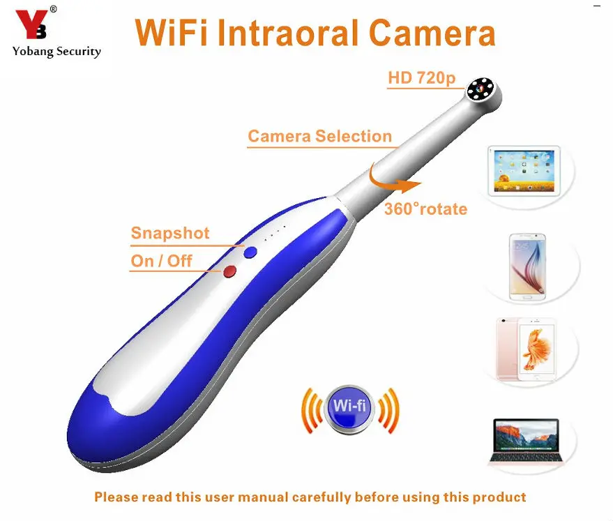 

Yobang Security WIFI camera Dental endoscope Inspection Camera Waterproof Borescope Inspection Camera With iPhone/IOS