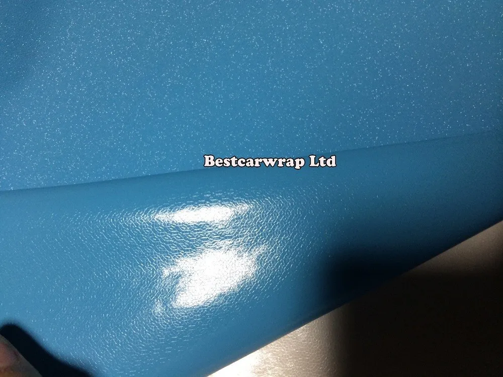 baby sky blue glitt sandy diamond car wrap film 3m Foile 1080 (7)