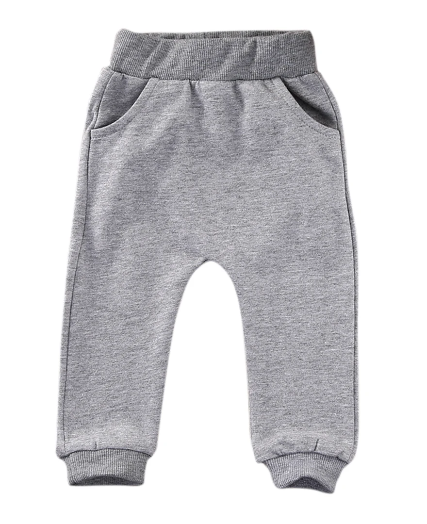 Милые комплекты одежды для малышей, в стиле "унисекс" для мальчиков и девочек штаны с котенком легинсы, брюки, колготки на возраст от 0 до 24 месяцев - Цвет: Серый
