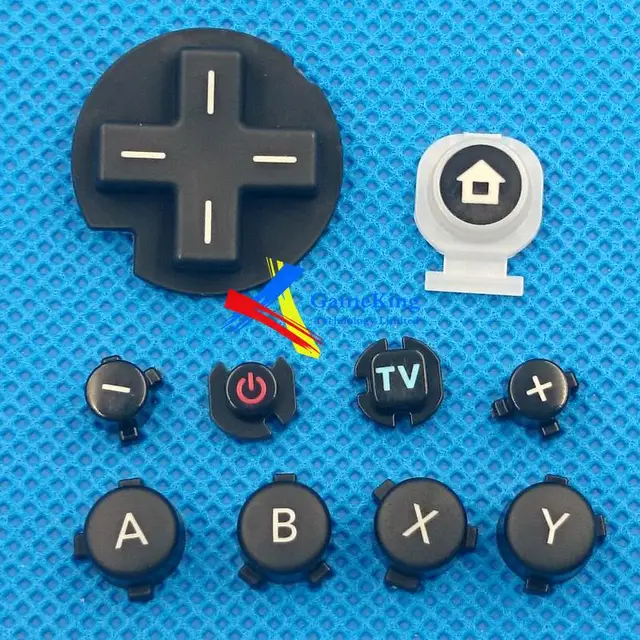 Original Full Set Button Replacement Parts for Wii u Gamepad ABXY + D Pad Cross buttonsin