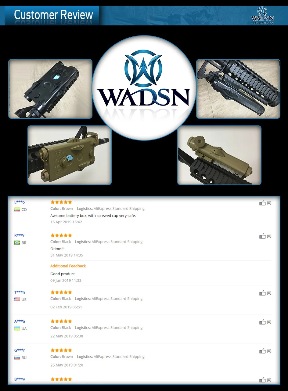 Caixa de Bateria Ver para 20mm Wadsn Airsoft Tático - Peq-2 Laser Vermelho Trilhos Nenhuma Função Softair Peq Wex426 Bateria Case Peq2 um 22 ?????WEX426_10