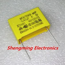 10 шт Безопасный конденсатор 0,47 мкФ 474 K 275 V AC Р = 22 мм полипропиленовая защитная пленка конденсаторы