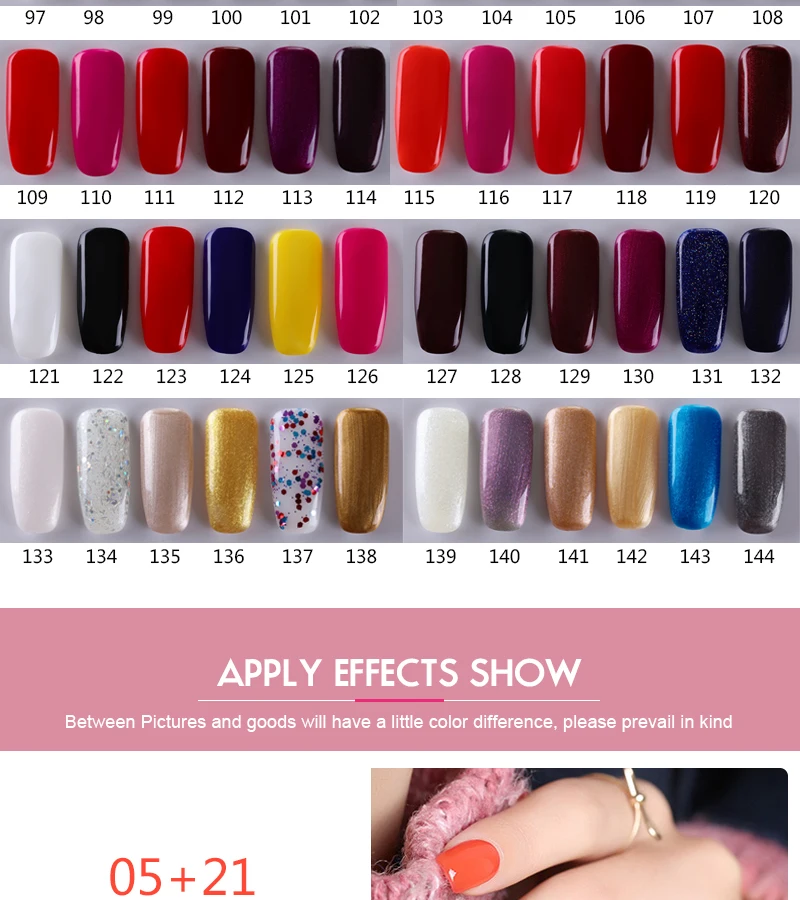 Led UV Nail Gel Polish with Regular Polsih (5)