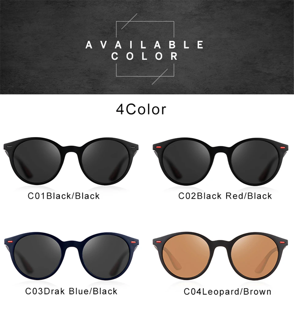 RILIXES Brand Unisex Retro Alloy+TR90 Sunglasses Polarized Lens Vintage Eyewear Accessories Sun Glasses For MenWomen LC6S (10)