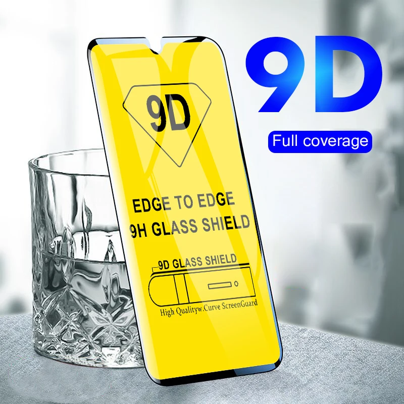 

5pcs 9D Curved Screen Glass For Huawei P Smart 2019 P20 Lite Protective Tempered Glass For Huawei P20 Pro Protector Glass Film