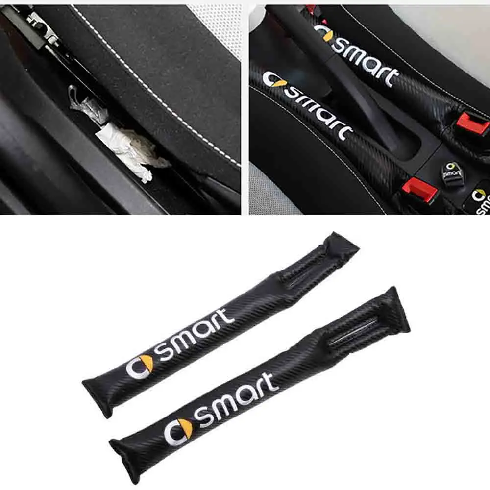 

Car Styling Auto Seat Gap Filler Pad Leakproof Protective Strip Car Interior For Smart 453 Forfour 451 fortwo car Accessories