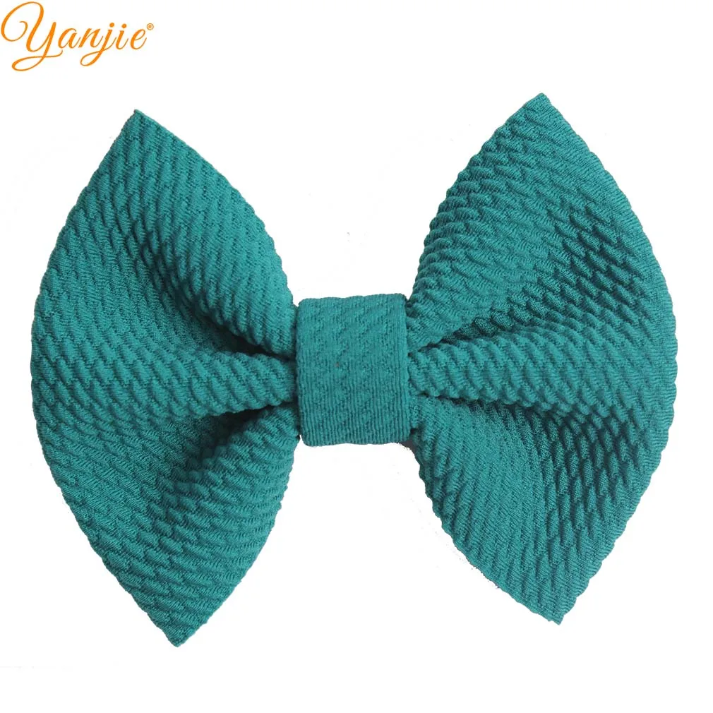 peacock 10 шт./лот шик 4 ''девушки вафельный бант для волос для детей повязка на голову Лидер продаж Barerres заколки для волос" сделай сам ", аксессуары для волос - Цвет: peacock