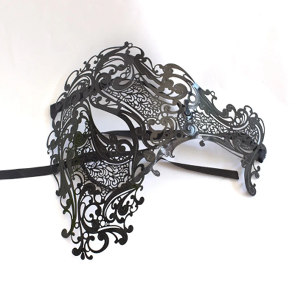 Mysterious Elegance Half Face Mask Metal Cool Party Supply Halloween